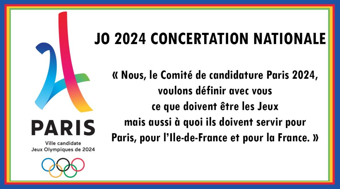 Concertation nationale JO 2024 – Candidature du CREPS/CNEA