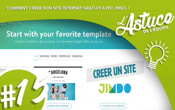 [L’ASTUCE DE L’EQUIPE #15] Créer son site internet gratuit avec Jimdo !
