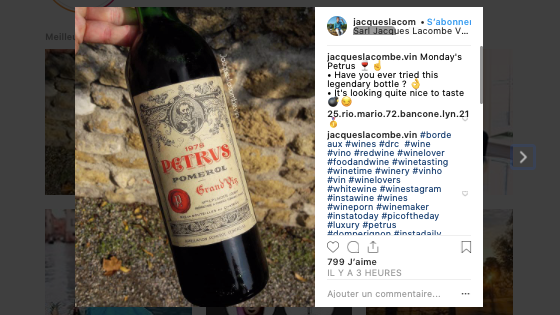 Instagram & le Vin