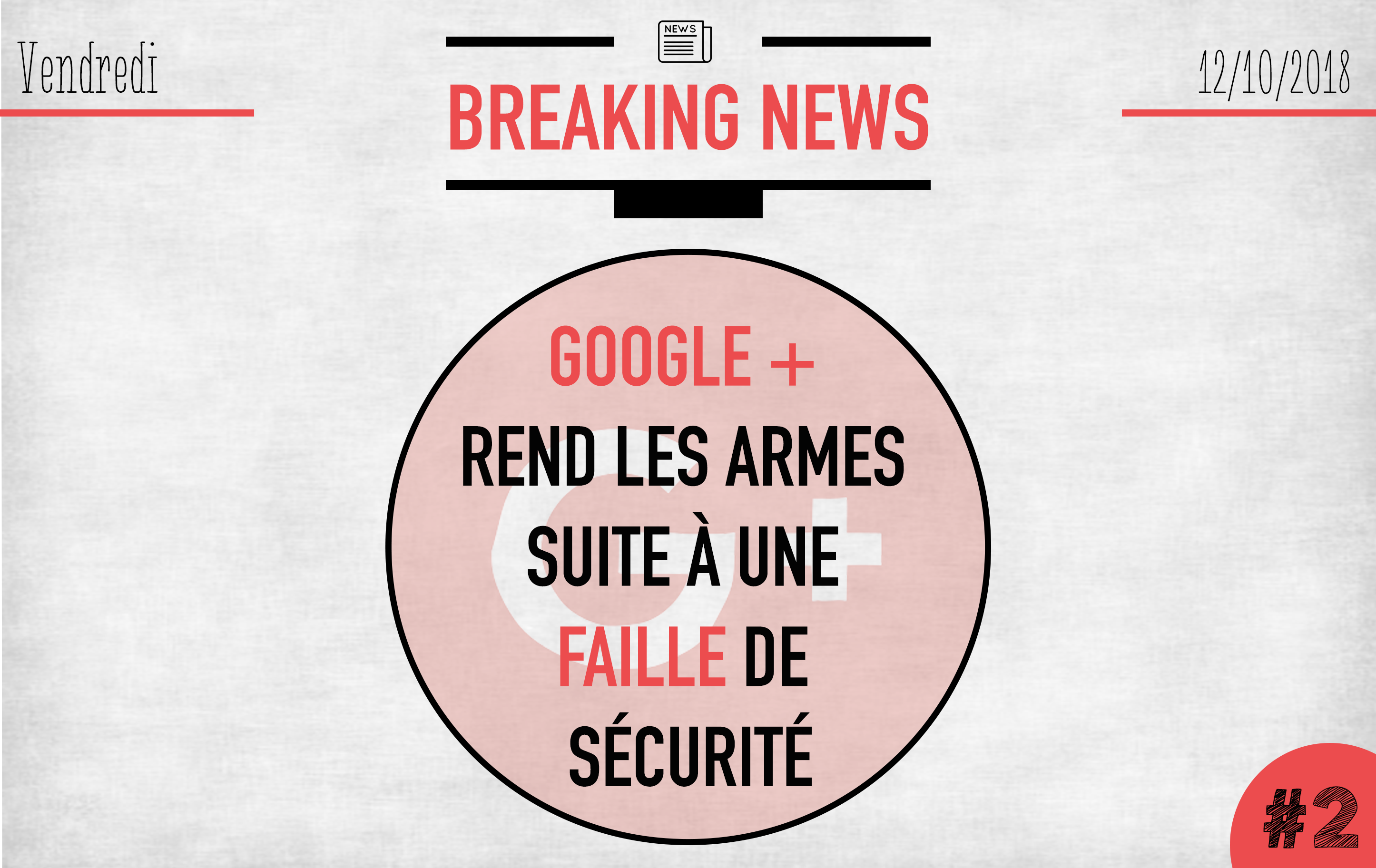 C’est fini ! GOOGLE+ rend les armes suite à une faille de sécurité.