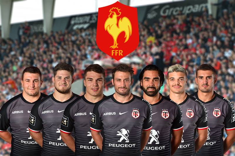 Un XV de France en rouge et noir