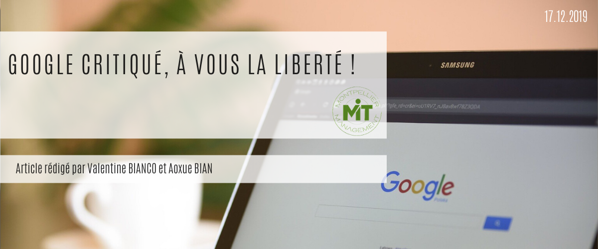 Google critiqué, à vous la liberté !