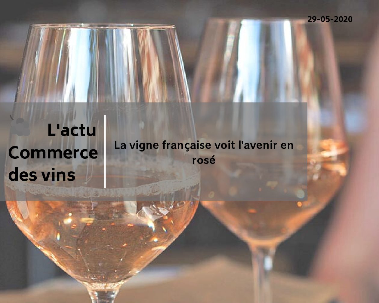 La vigne française voit l’avenir en rosé