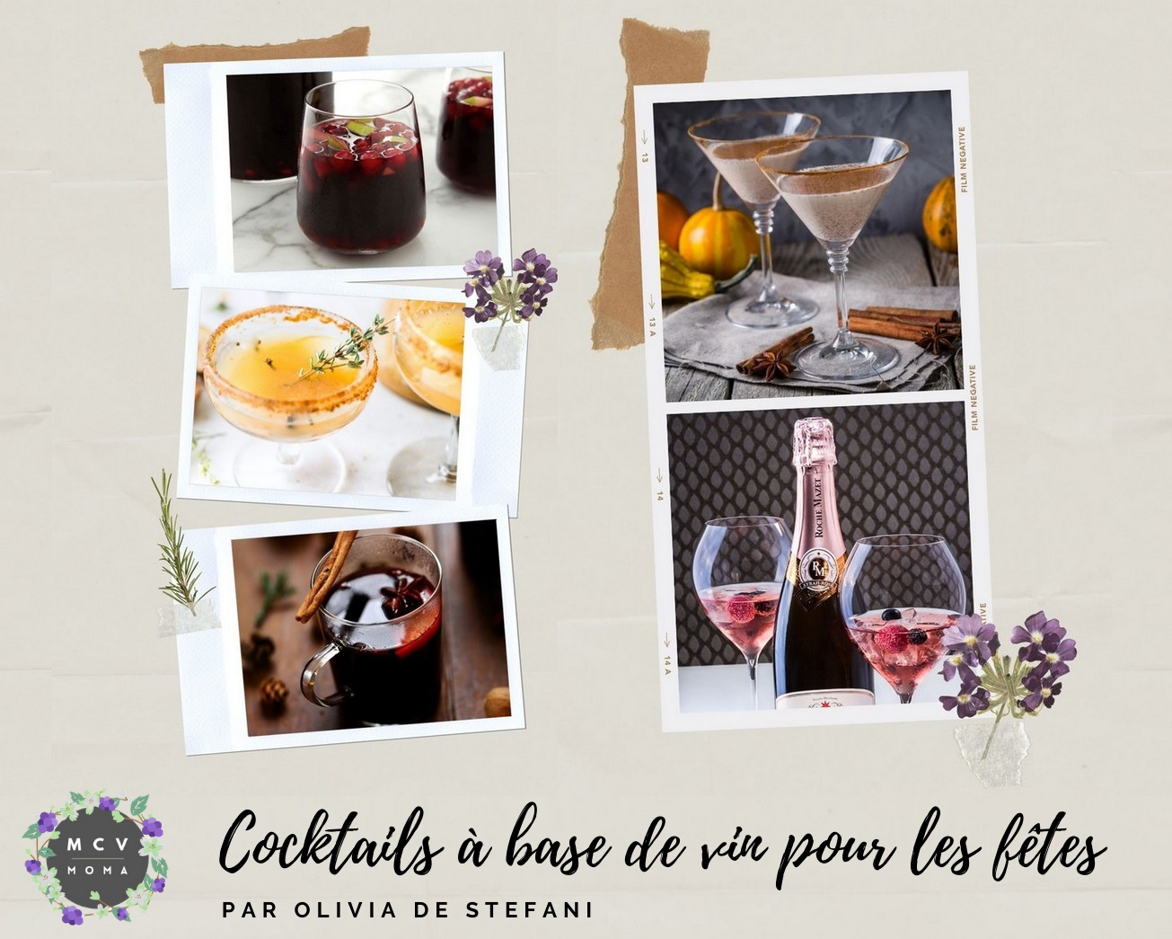Cocktails à base de vin pour les fêtes