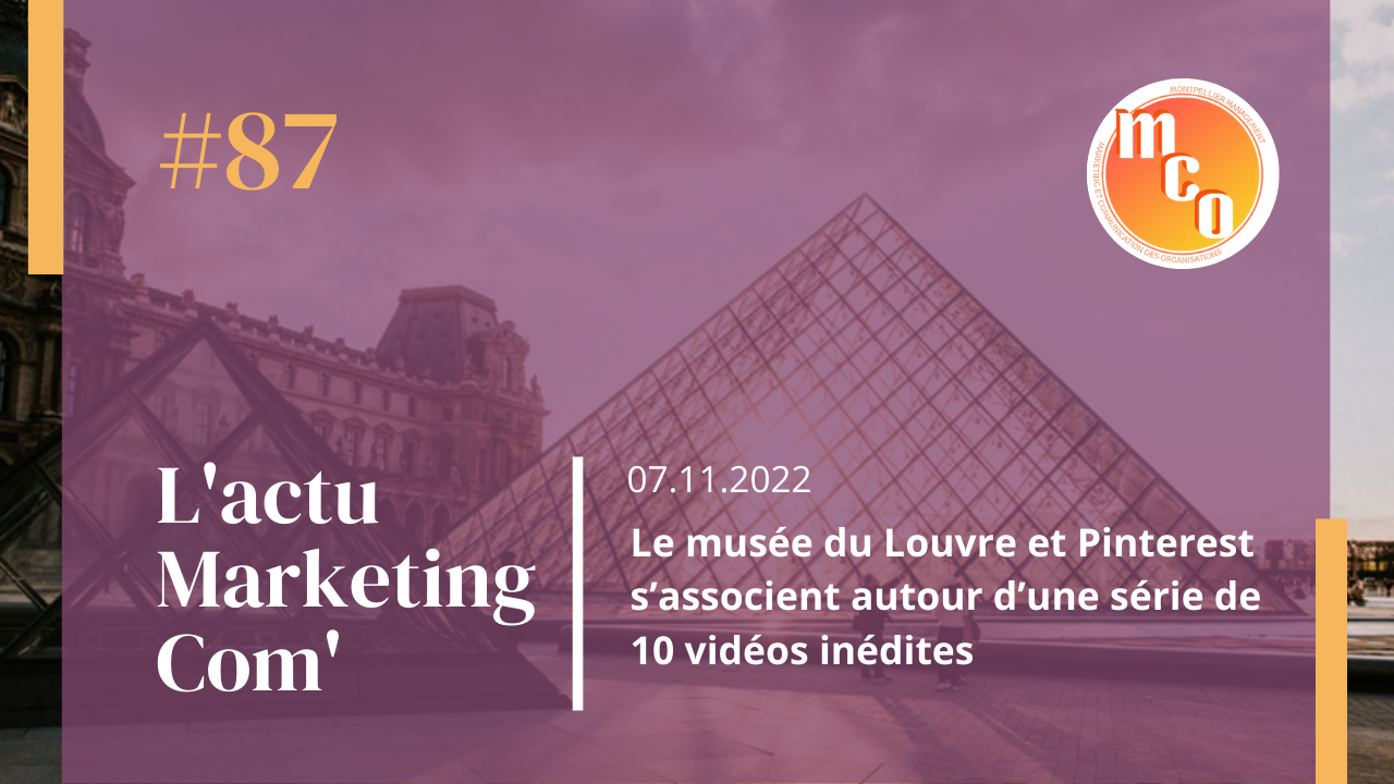 Le musée du Louvre et Pinterest s’associent autour d’une série de 10 vidéos inédites