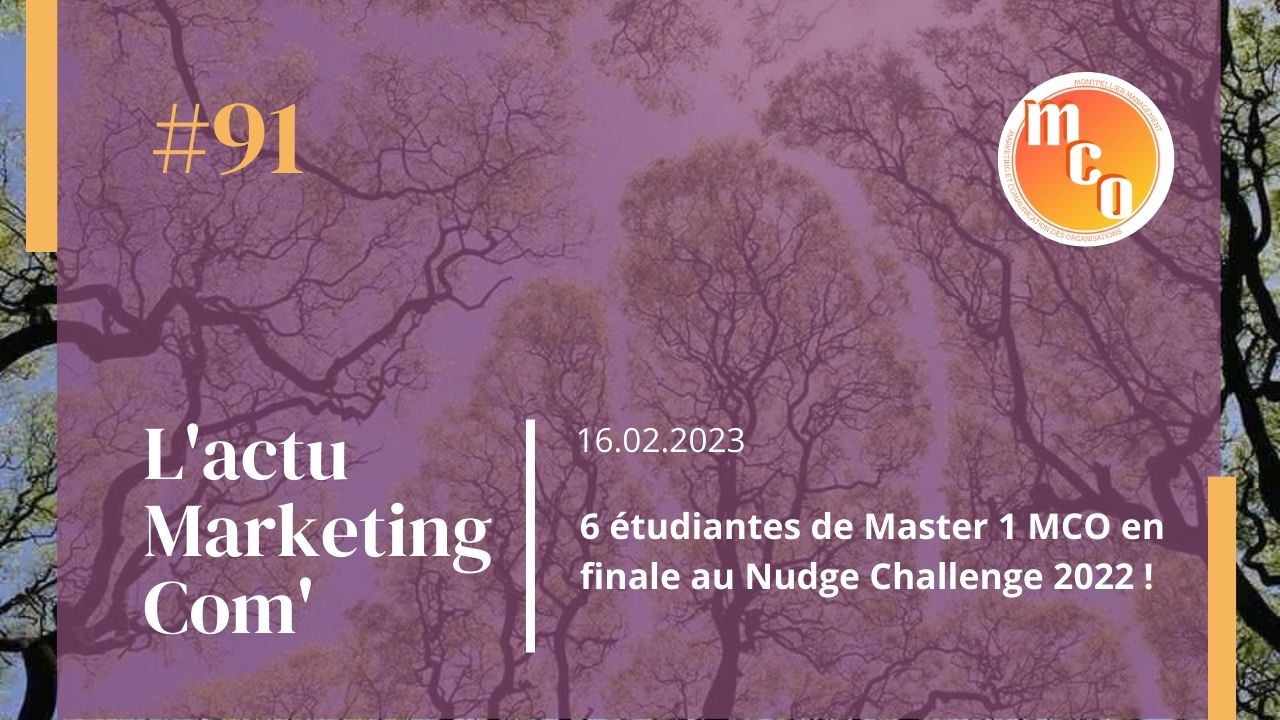 6 étudiantes de Master 1 MCO en finale au Nudge Challenge 2022 !