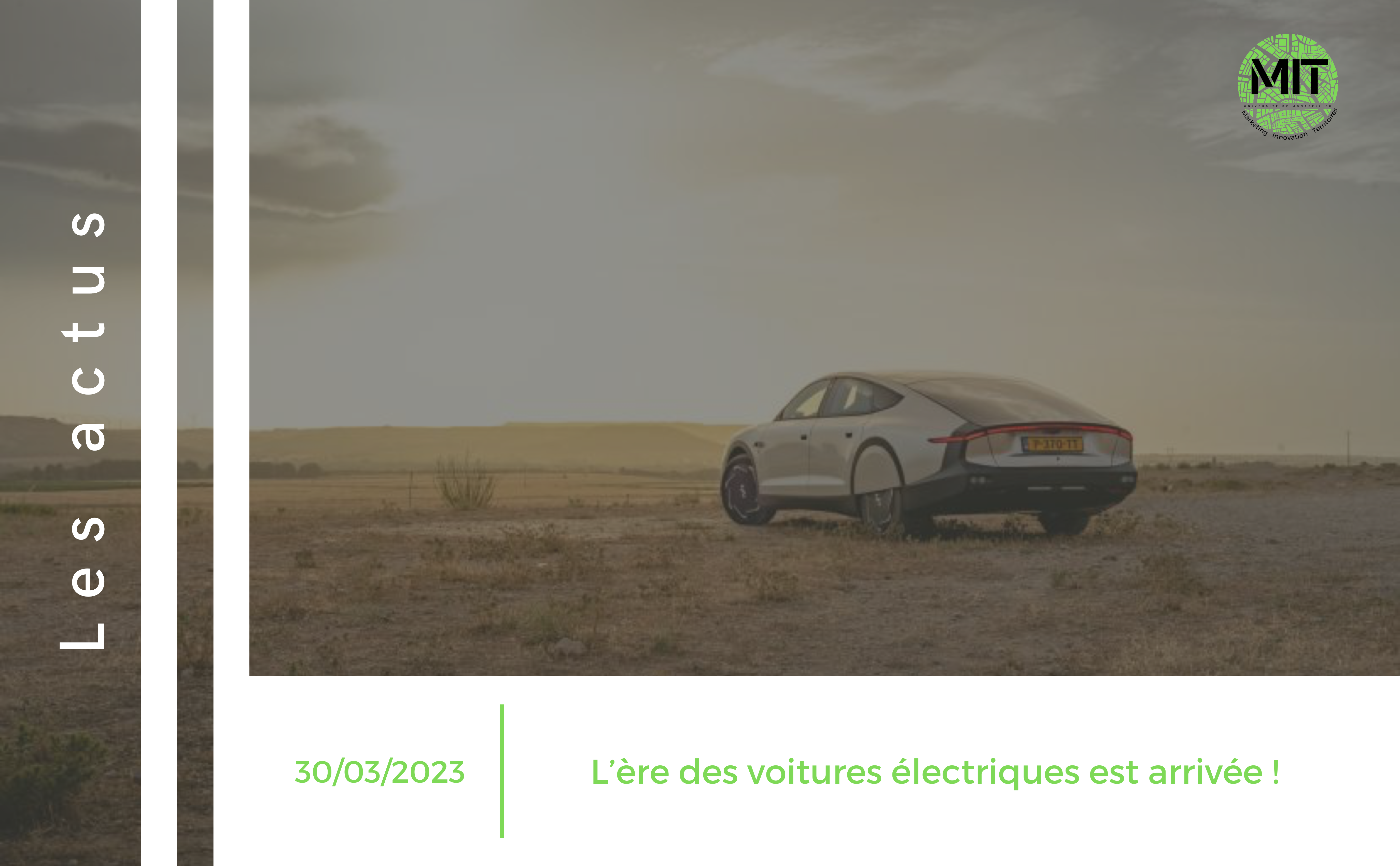 L’ère des voitures électriques est arrivée !