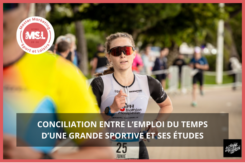 Conciliation entre l’emploi du temps d’une grande sportive et ses études